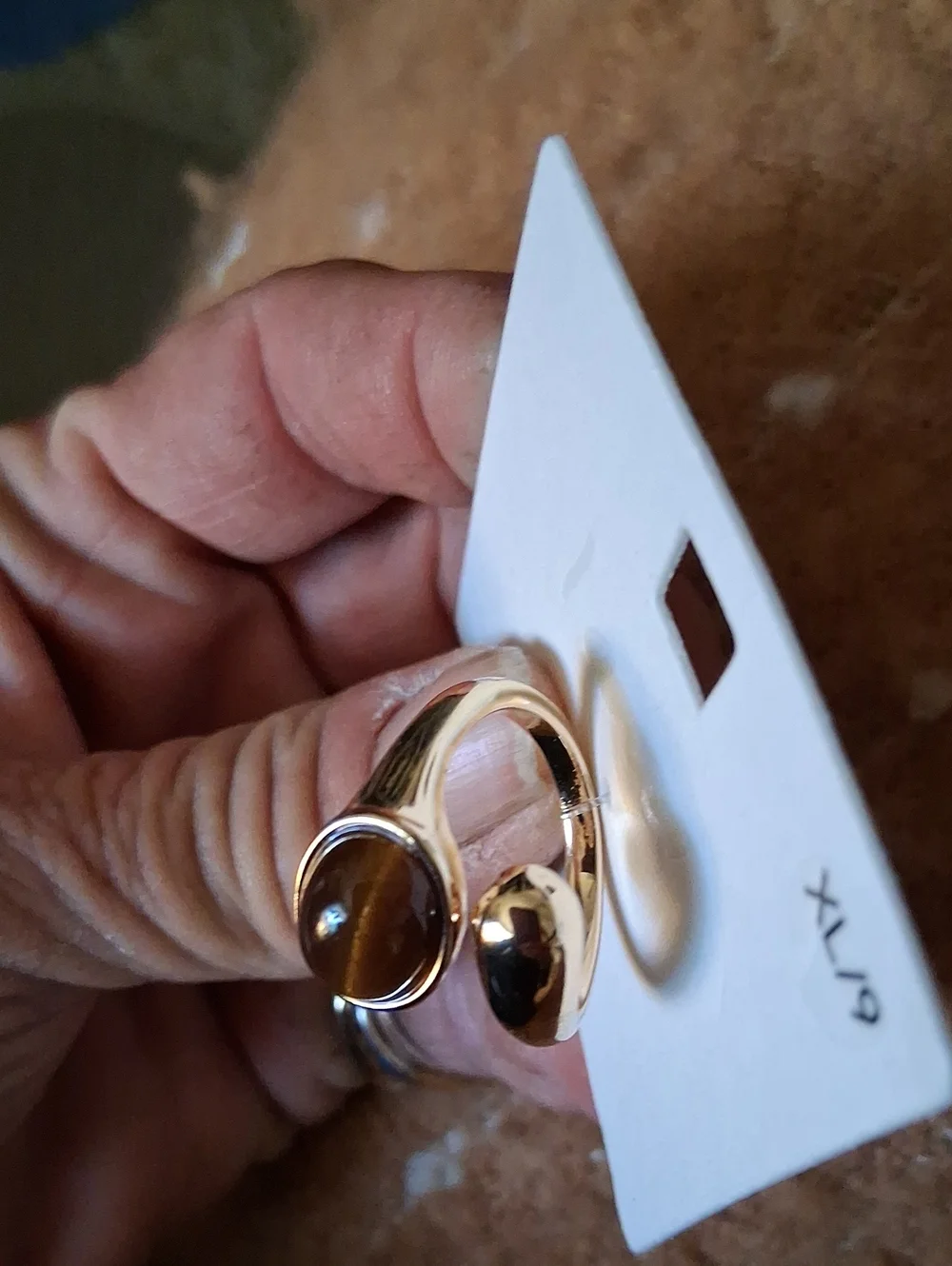 I AM TIGERS EYE RING